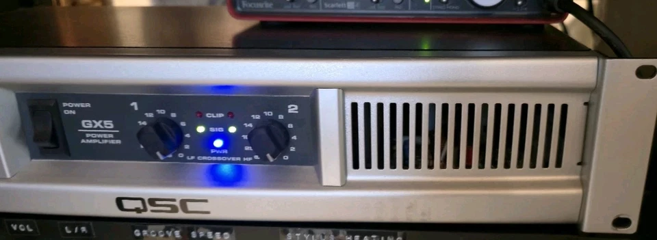 QSC GX5 Power Amplifier - 8ohm 500w | 4ohm 700w - Image 3 of 4
