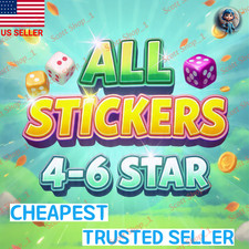 CHEAPEST Monopoly Go Golden Blitz Stickers 4-6 Star Stickers  Fast Service  