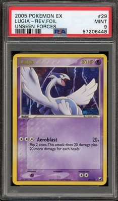 Pokemon Lugia EX Unseen Force Reverse Holo Rare #29 PSA 9 Mint | eBay