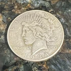1934 Peace Silver Dollar $1 Silver Coin Circulated Uncertified Ungraded