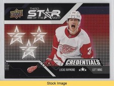 2022 Upper Deck Credentials 3rd Star of the Night Lucas Raymond #3S-6 READ o1h