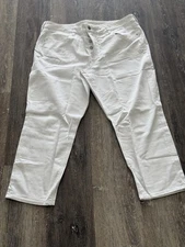 American Eagle Tomgirl Cool White 2371 Jeans Size 20 Short Stretch