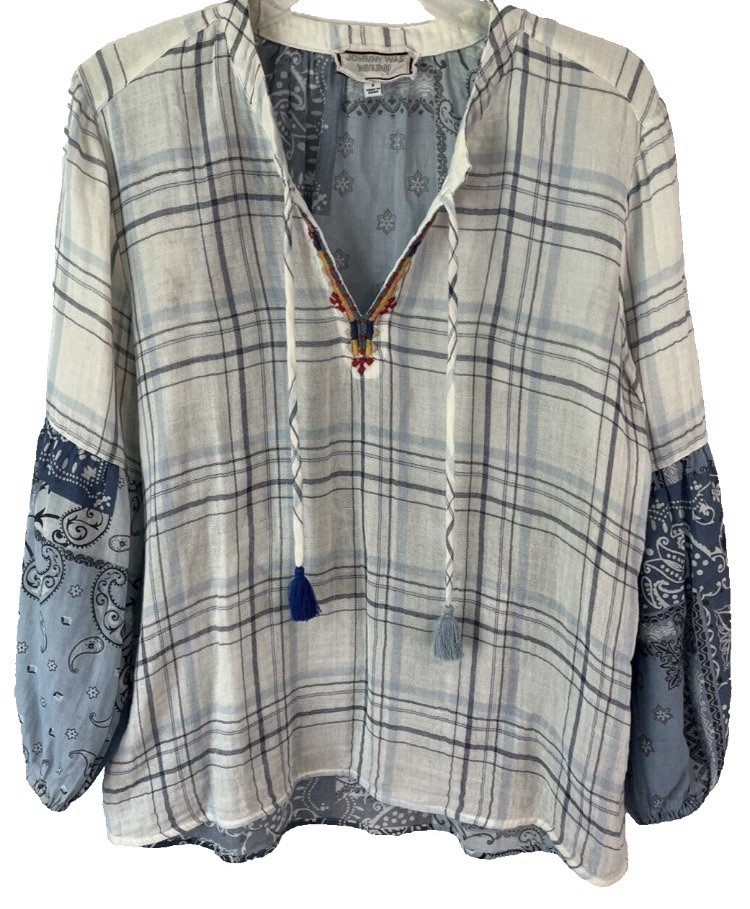 Johnny Was Effortless Peasant Patchwork Bandanna … - image 1