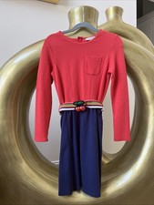 Little Marc Jacobs Red And Dark Blue Cherry Dress