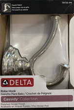 Delta 79735-PN Cassidy Double Robe Hook Polis...