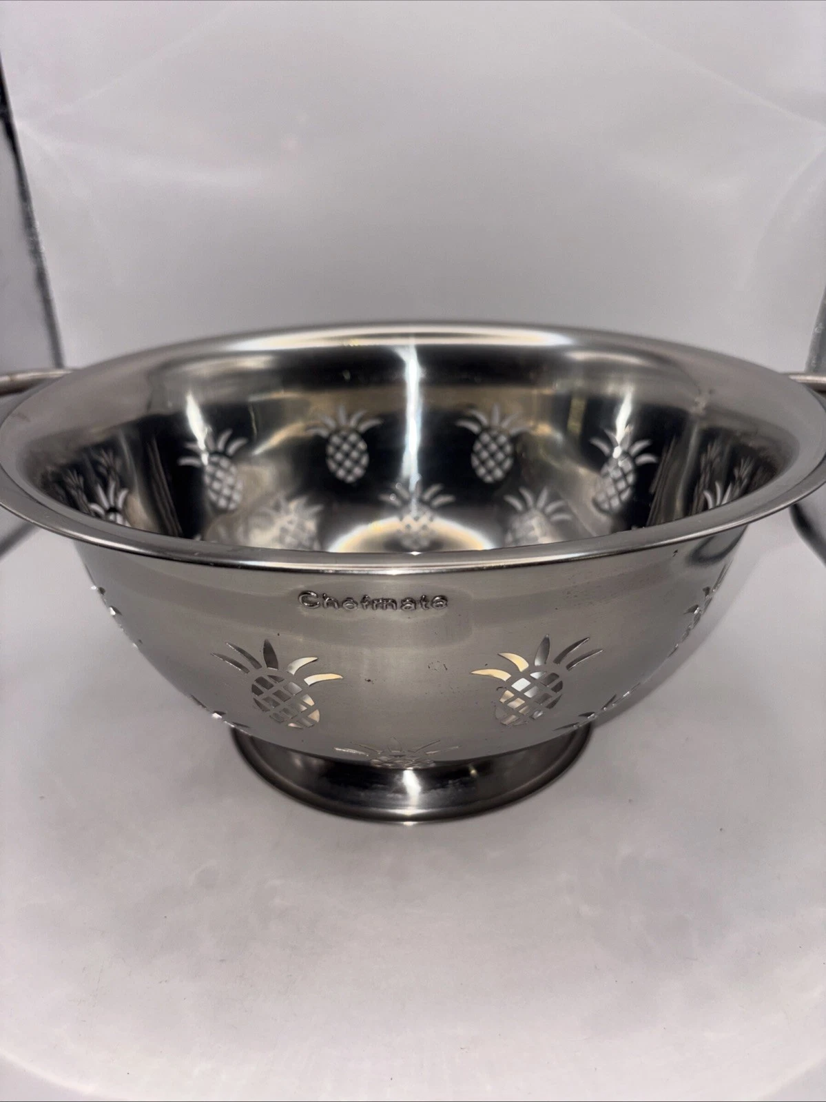 Chefmate Colander Pineapple Stainless Steel Decoration Draining Pasta Washing