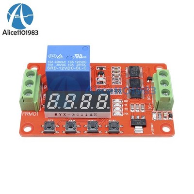 12V Automation Delay Multifunction Self-lock Relay Cycle Timer Module PLC Home #