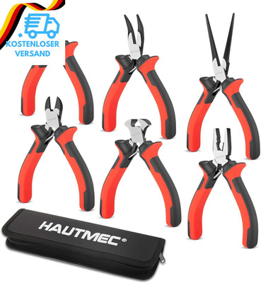 Hautmec 6Pcs Mini Zange Set Hochhebel -Werkzeug -Set Mit Mini -Nadel -Nasenzange