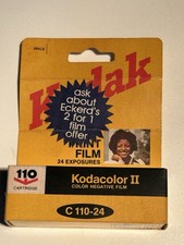 Kodak 110 Kodacolor II Color Negative Film C126-24 24 Exposures EXP 1985 8 