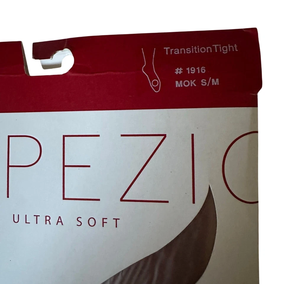 Meia-calça de transição ultra macia Capezio #1916 Mocha nova com etiquetas P/M - Imagem 2 de 4