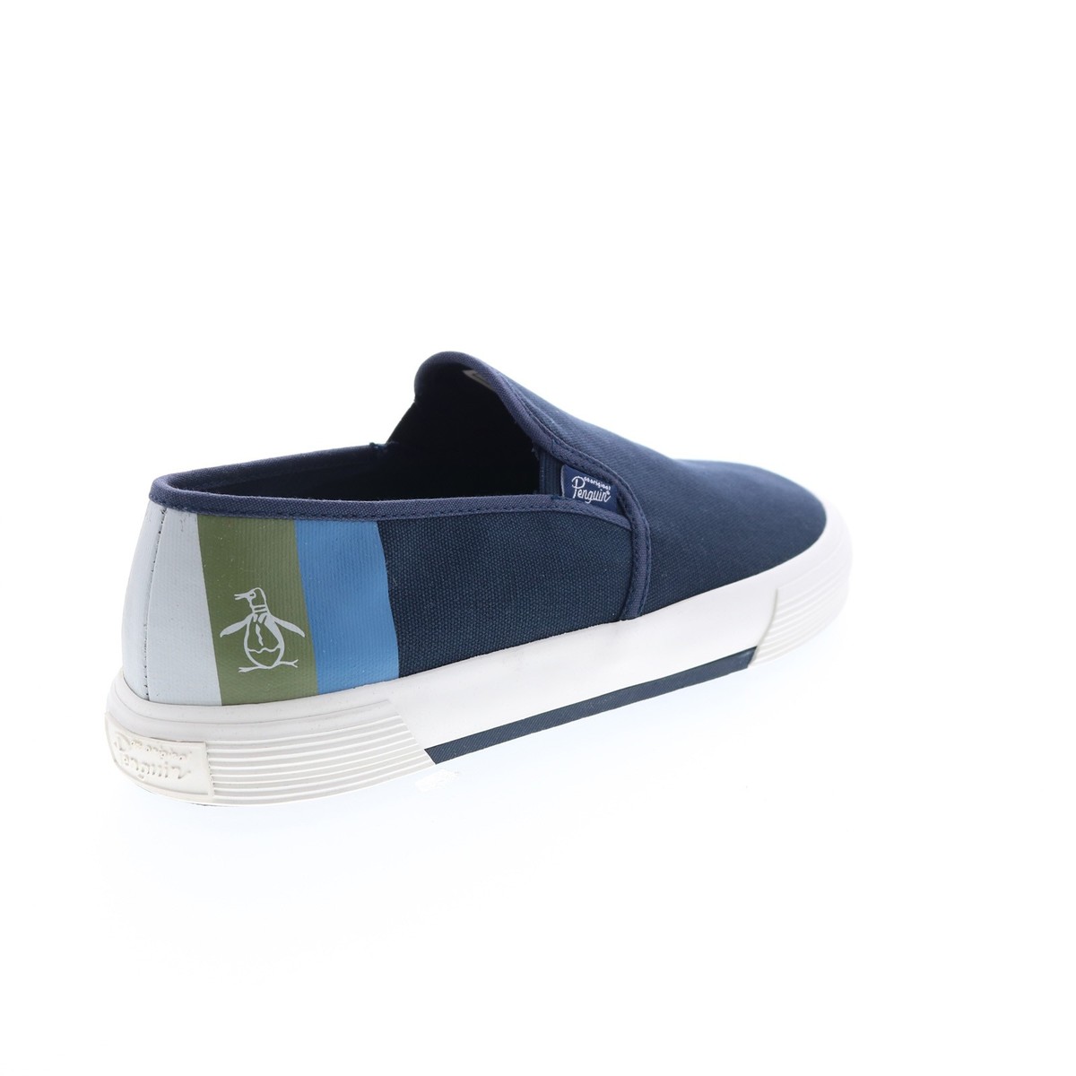 Original Penguin Sam Stripe Slip On PG00028 Mens Blue