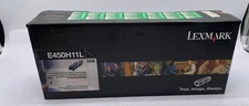 Genuine LEXMARK E450H11L BLACK Toner Cartridge, Latin American Version, OEM
