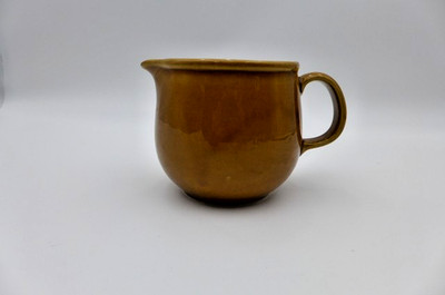 VTG DDR GDR East Germany 1.10L Brown Glazed Stoneware Pitcher Jug VEB Pottery