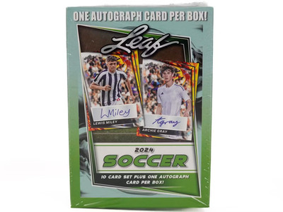 2024 Leaf Soccer Blaster Box  1 AUTO Per Box! Factory Sealed FREE SHIPPING