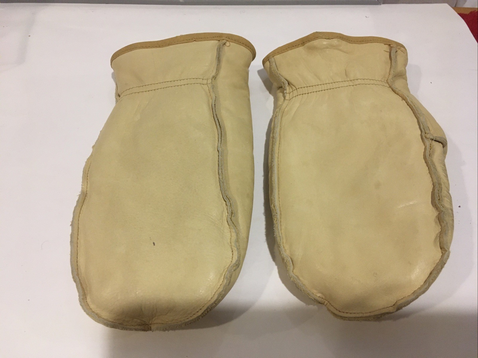 Wells Lamont 1425M Lined Pigskin Leather Chopper Mittens Size Medium Vintage USA