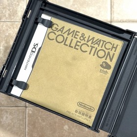 Game and Watch Collection 1 & 2 Set! Club Nintendo DS Boxed W/Manual Japan Game