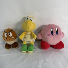 Set of 3 Super Mario Plush Toys - Goomba, Koopa Troopa, Kirby ShG