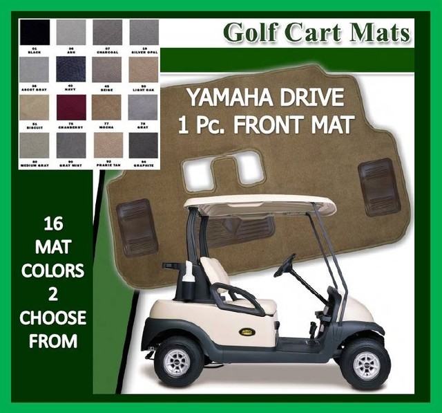 Yamaha Drive Golf Cart Floor Mat One Piece Front Carpet Mat 16 Colors