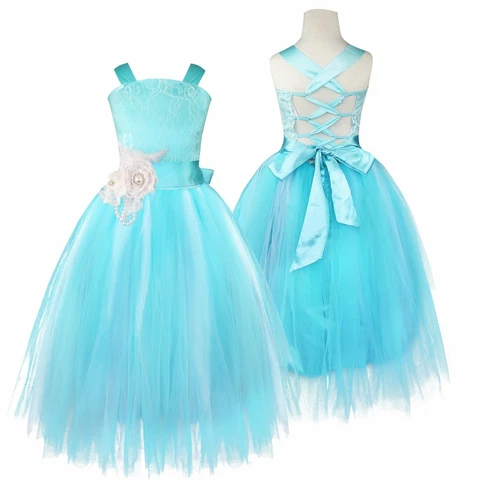 Flower Girl Dress Pageant Wedding Bridesmaid Formal Kids Party Princess Dresses - Picture 53 of 83