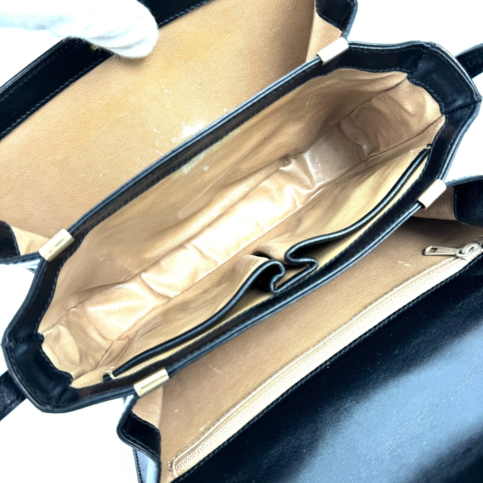 Borsa a tracolla CELINE carrozza cavalli pelle nera GIAPPONE ** RARA!**