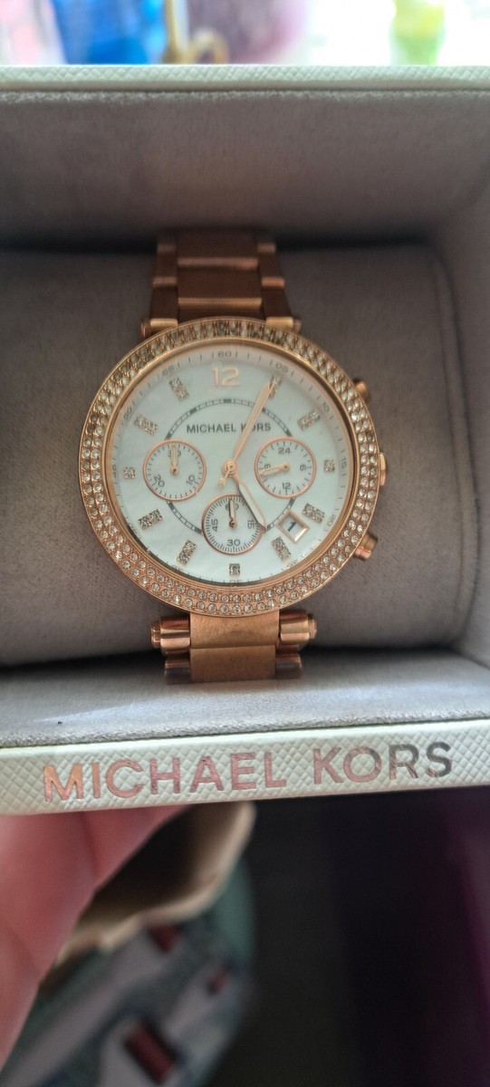 Michael Kors Parker MK-5491 Parker Rose Gold Chronograph  display picture 3