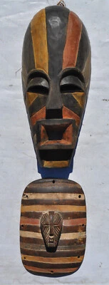 Afrikanische Maske Handarbeit  - Bild 1 von 4