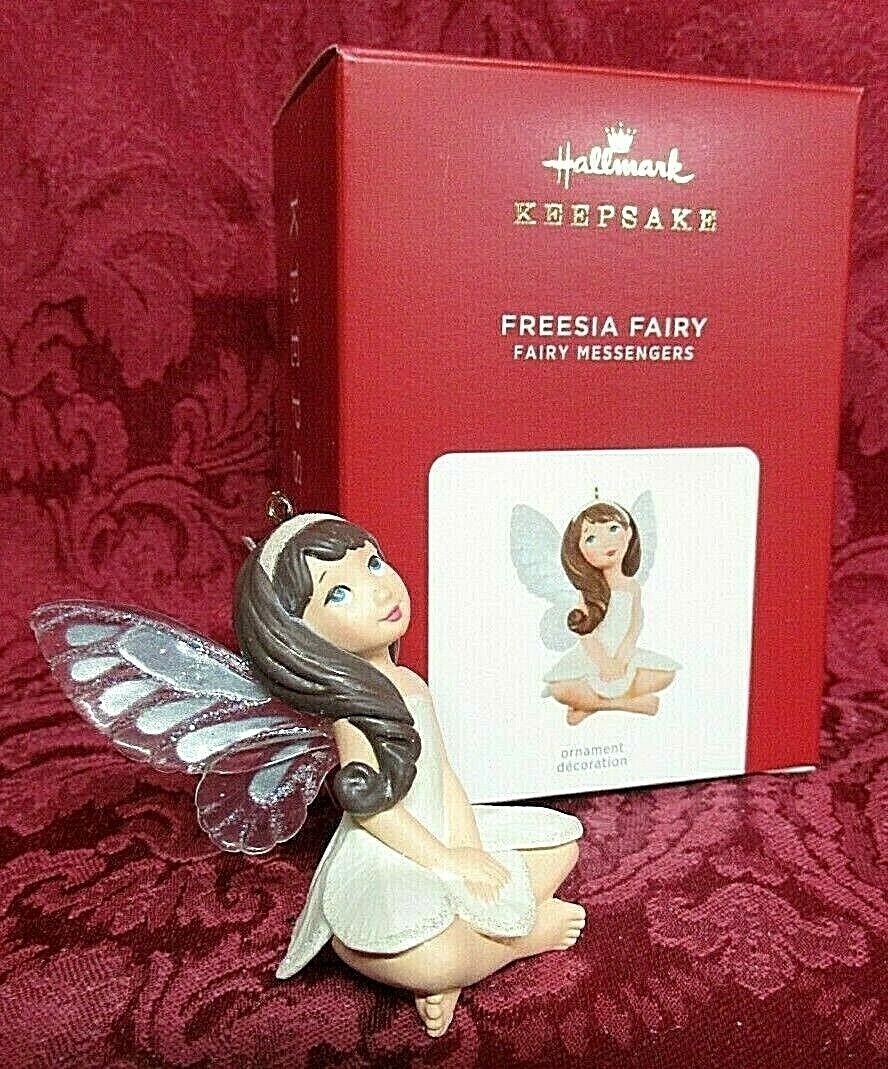 Hallmark 2021 Fairy Messengers Series Ornament 17 Freesia Fairy eBay