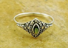 CUTE .925 STERLING SILVER ABALONE SHELL RING size 7 style r2072