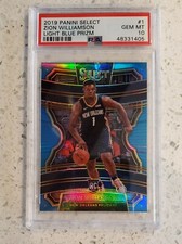 2019 Select Zion Williamson Blue Refractor #/299 Rookie RC PSA 10 INVEST!
