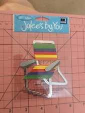Jolees Rainbow Beach Chair Folding Chair Scrapbook Stickers