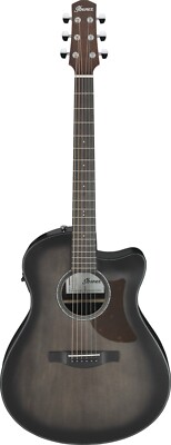 AAM70CE-TBN  IBANEZ Advanced Acoustic 6-Str Transparent Charcoal Burst