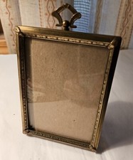 1940s Ornate Gold Metal Picture Frame w/Easel...