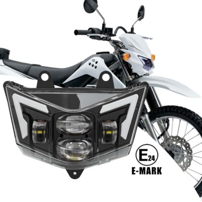 LED Scheinwerfer für Kawasaki KLX 125 2010-2017 KLX 450R 2008-23 DRL Hi/Lo Licht