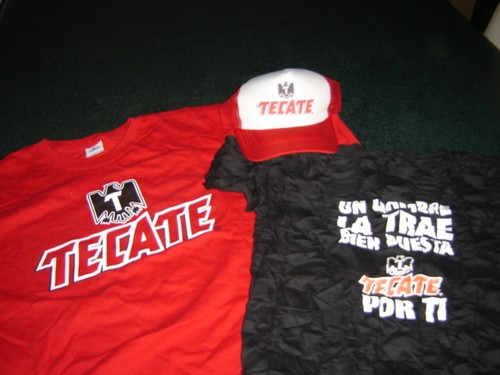 BEER TECATE T- SHIRTS and CAP camisetas 