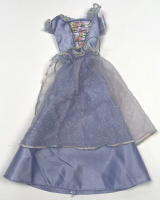 #ad VTG 2000 MATTEL Easy to Dress Princess Barbie Lavender Replacement DRESS 28266 $12.99
