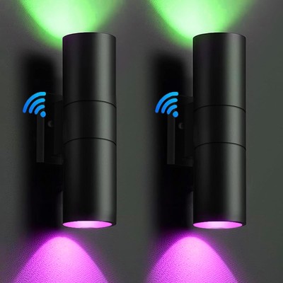 Smart Dusk to Dawn LED Outdoor Light Fixture with Sensor, Up and Down Lights