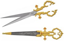 Personalized Scissors Renaissance Medieval Scissors Dagger, 11"