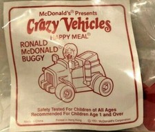 VINTAGE McDonald's Crazy Vehicles Ronald McDonald Buggy - BRAND NEW 