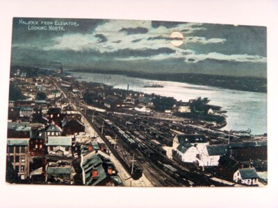 KANADA HALIFAX vom AUFZUG BLICK NACH NORT um 1909 FOTO PC ORIGINAL