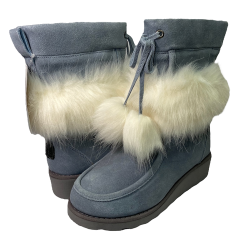 K2E4A Bearpaw Arden Blue Fog Boot Women 