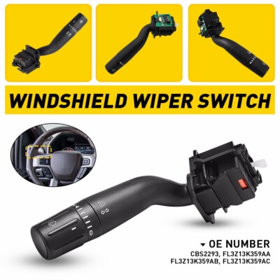 Windshield Wiper Switch Control For 2017-2022 Ford F-250 F-350 F-450 Super Duty