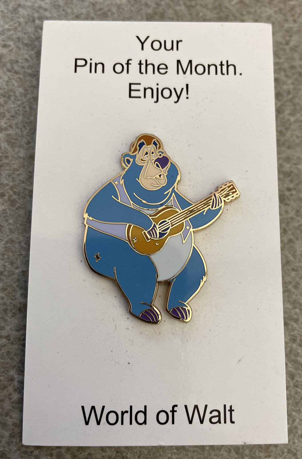 World Of Walt, Pin Of The Month. Big Al From Country Bear Jamboree.