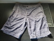 ONEILL Hybrid Board Shorts Mens 36 Blue gray Pockets Swim Casual DAMAGED HOLES
