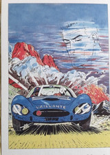 la VAILLANTE du pilote  Michel Vaillant 24 heures du MANS Jean Graton repro NEW