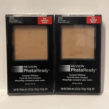 Revlon Photoready Compact Makeup, 350 Rich Ginger, 0.35 oz (Pack of 2) NOS