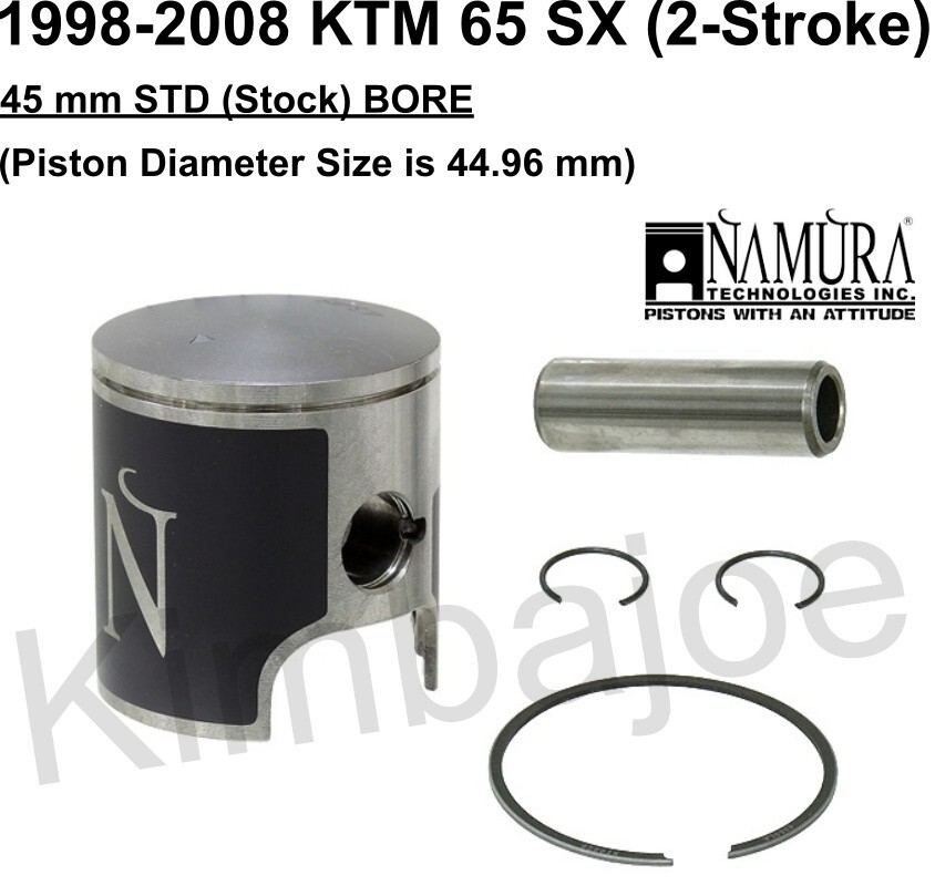 Namura Piston NX-70002-6 Namura NX-70002-6 Piston Kit Size A