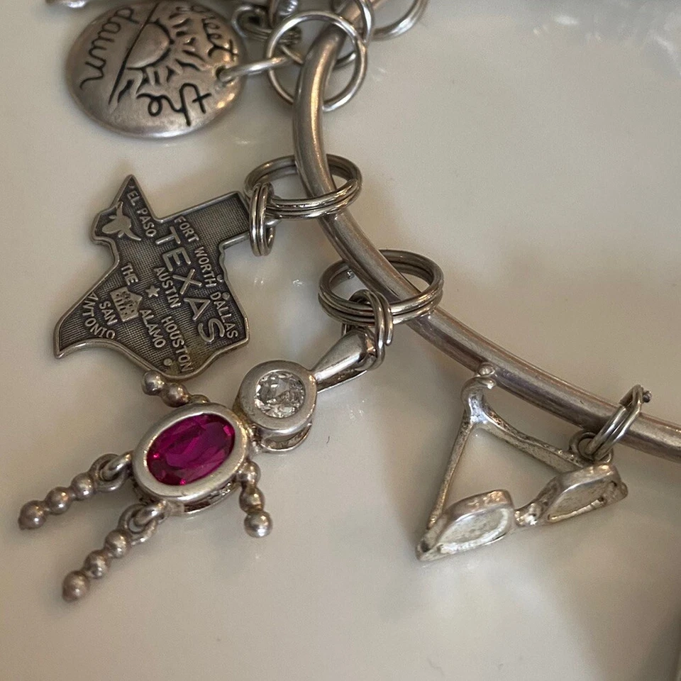 Colgantes de plata de ley 925 vintage con dijes para pulsera o collar Foto 4 de 4