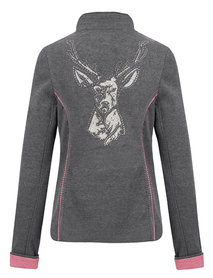 Hailys Damen Sweat Jacke Trachtenjacke Blazer Oktoberfest Damenjacke Lo44tti - Bild 2 von 4