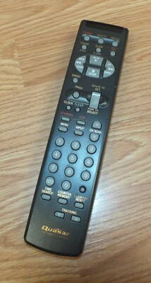 Genuine Quasar (VSQS1243) TV/ VCR Pre-Programmed Remote Control w ...