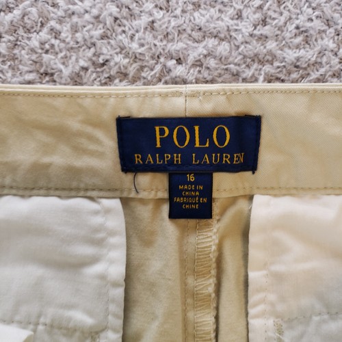 Polo Ralph Lauren Hose Damen 16 beige Chino Kleid vorne flach Pony - Bild 5 von 11